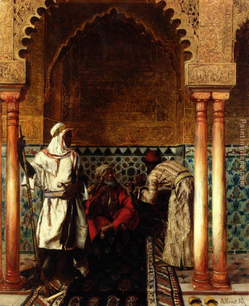 Der Weise painting - Rudolf Ernst Der Weise art painting